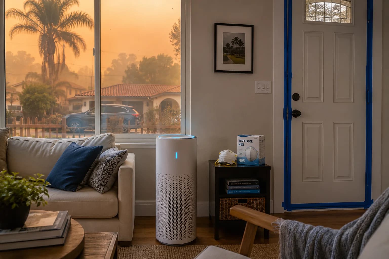 Illustration: Wildfire Smoke Damage: Protecting Your LA & Orange County Home